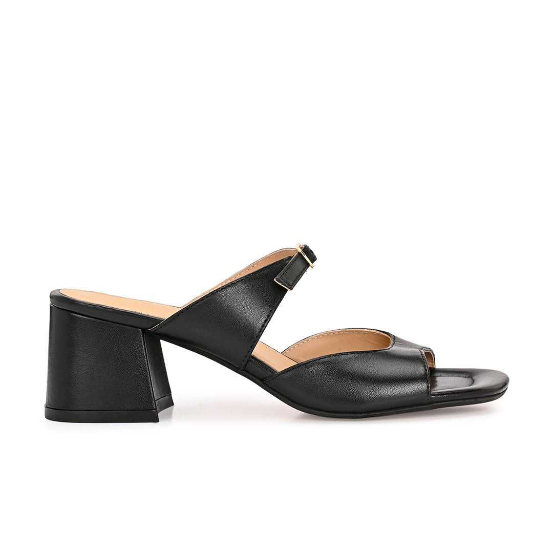 Roxy Leather Block Heels