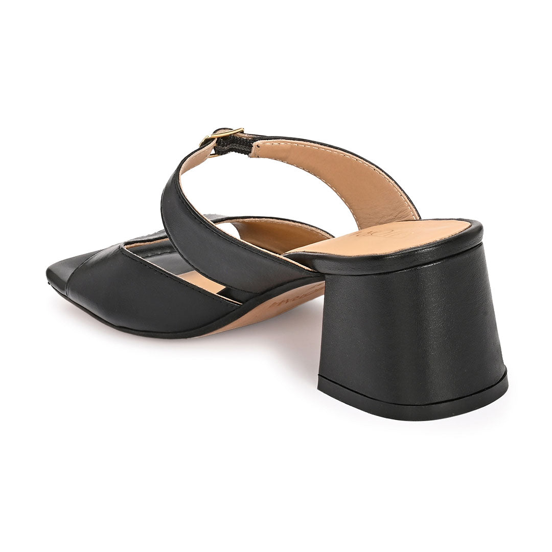 Roxy Leather Block Heels