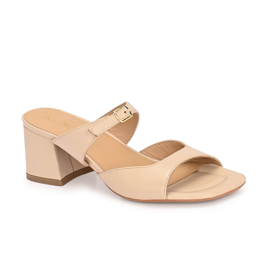 Roxy Leather Block Heels