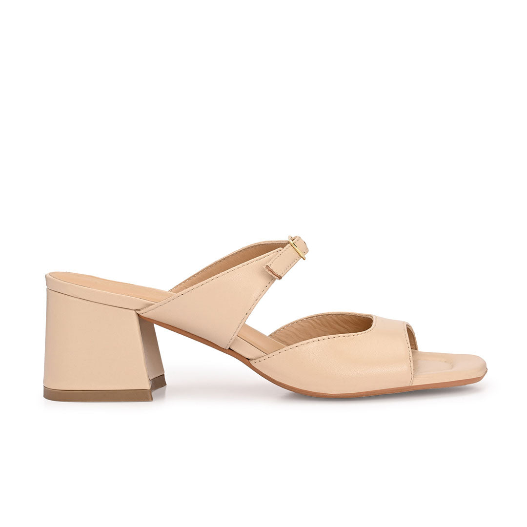 Roxy Leather Block Heels
