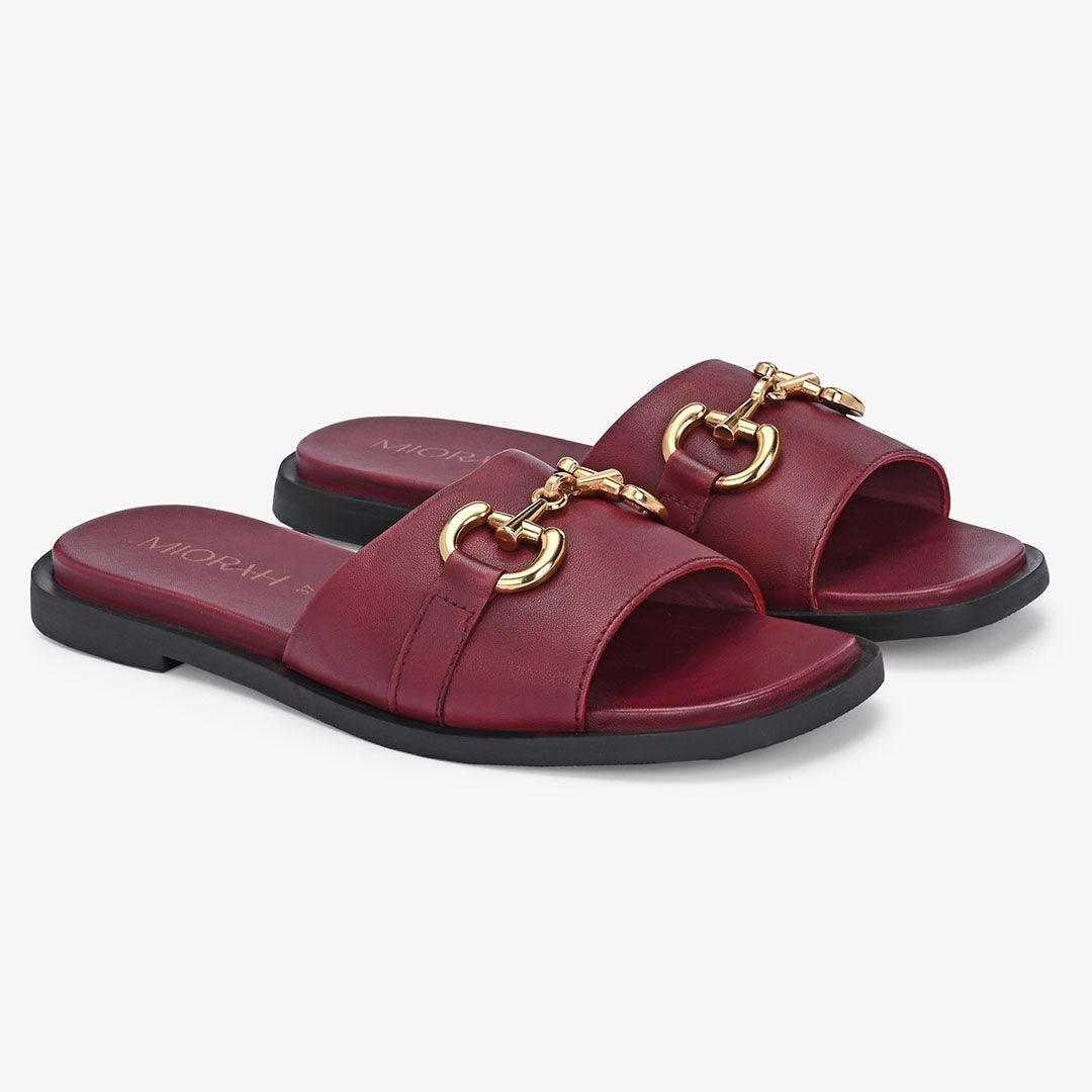 Flutter Leather Comfort Flats