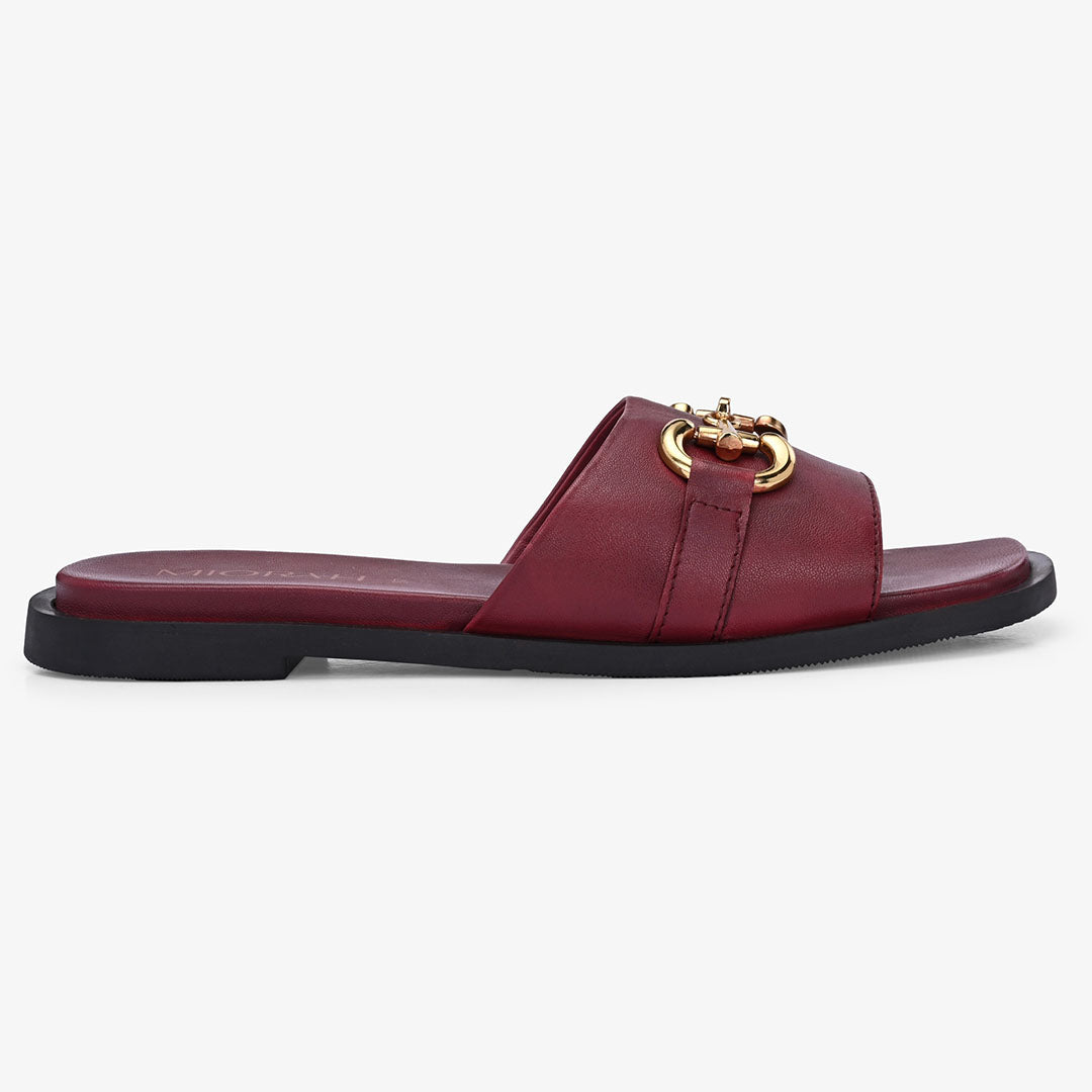 Flutter Leather Comfort Flats