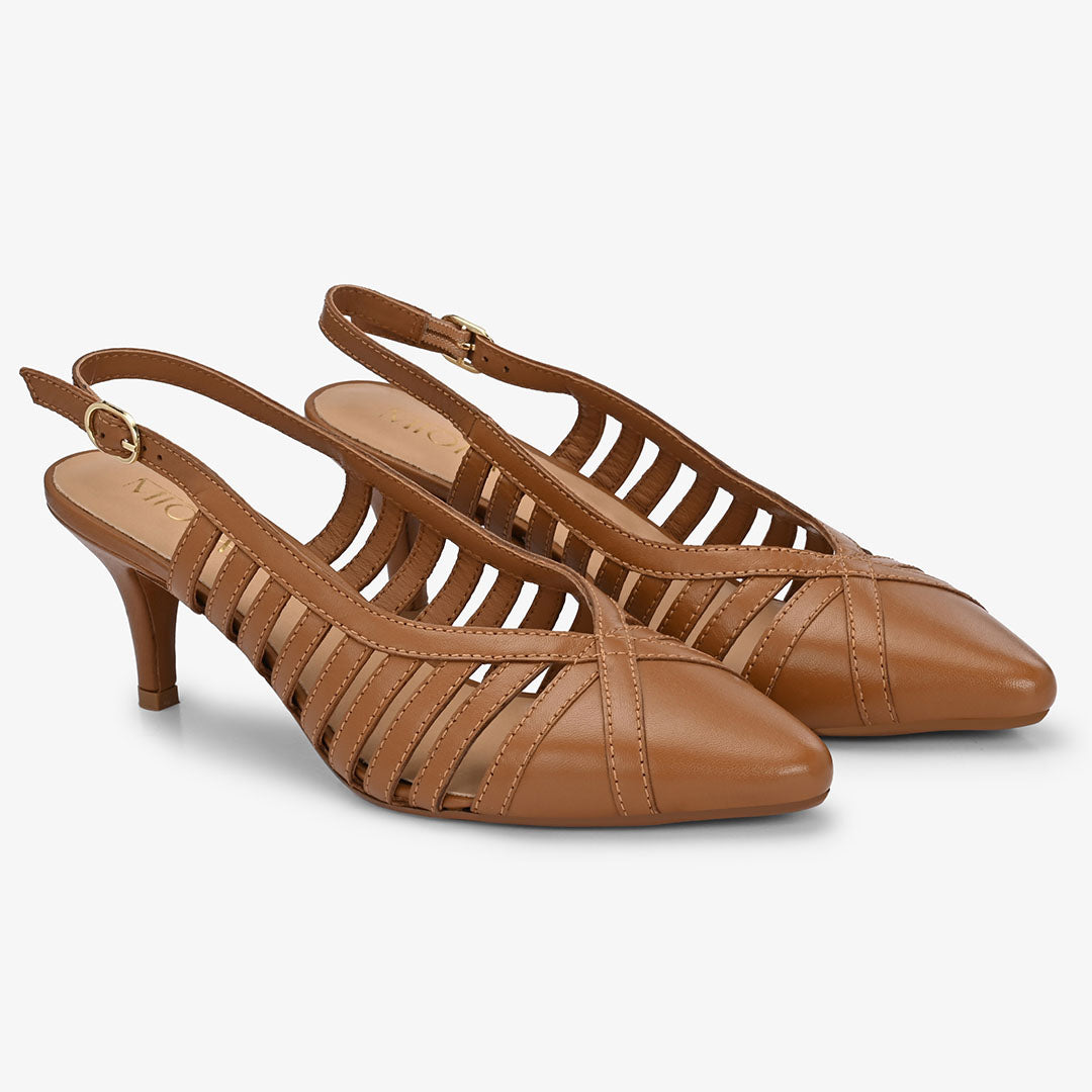 Lexa leather Strappy Heels