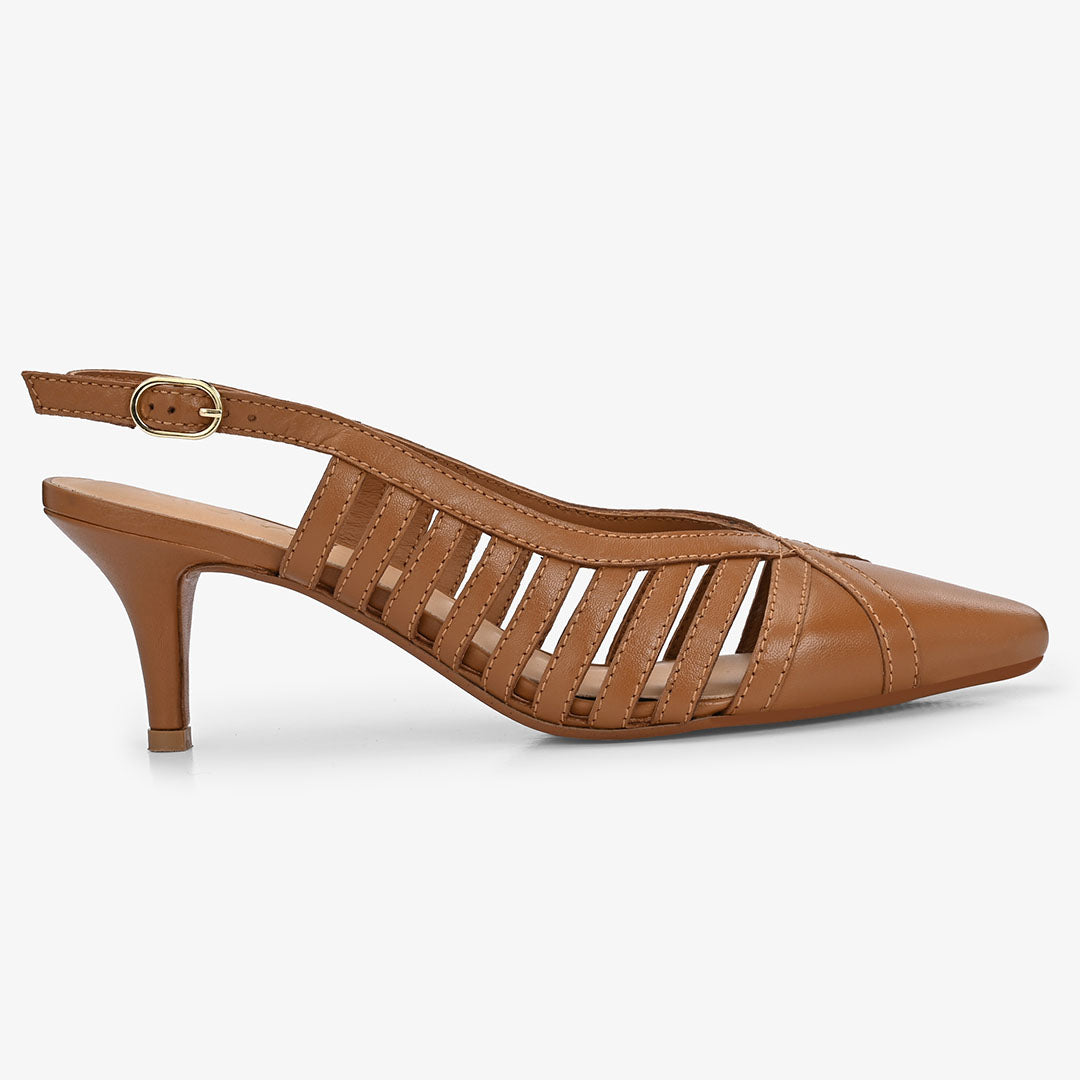 Lexa leather Strappy Heels