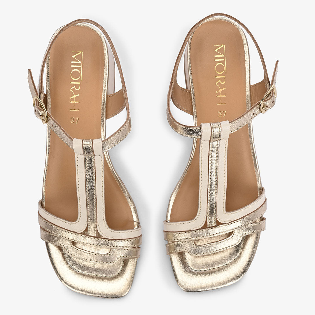 Crysta Leather Party Heels
