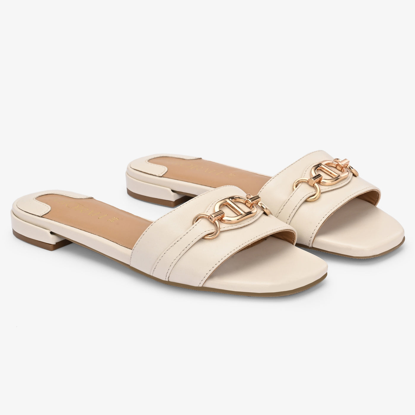 Riva Embellished Leather Comfort Flats