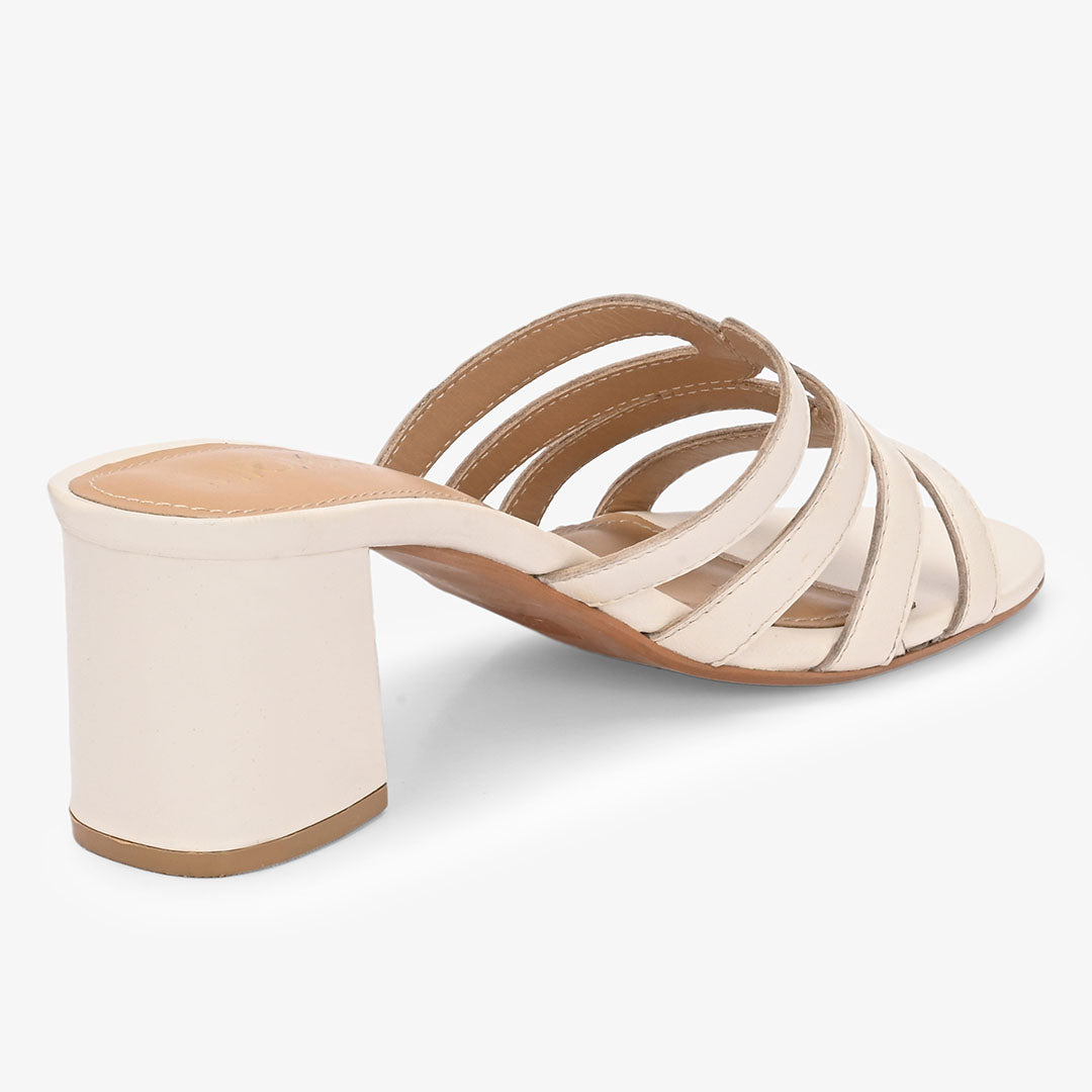 Nyssa Leather Block Heels