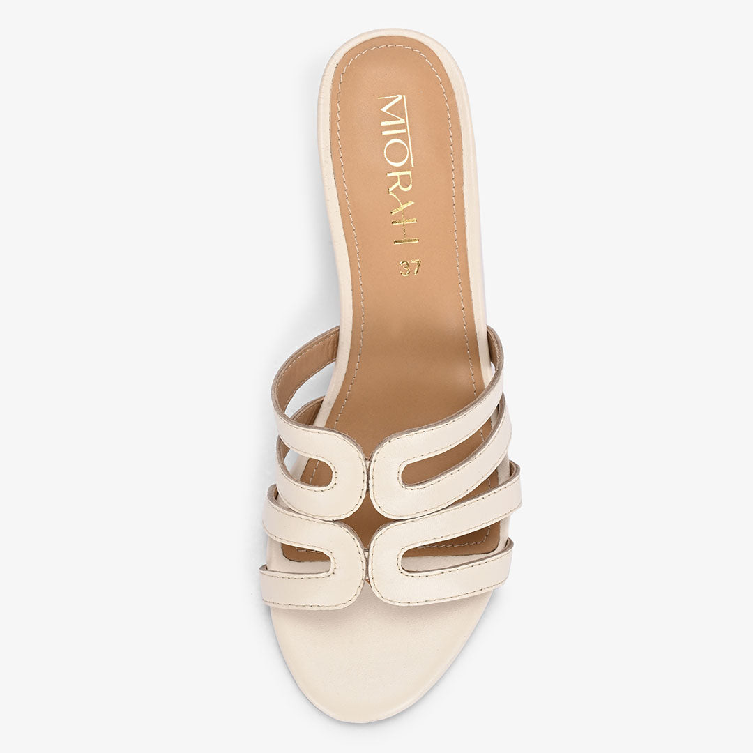 Nyssa Leather Block Heels