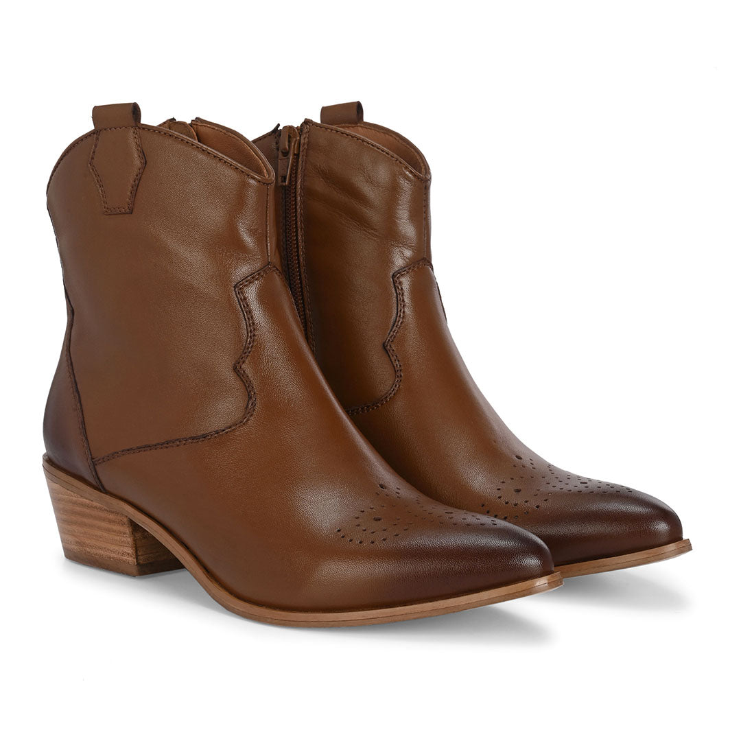 Ranger Leather Ankle Western Boots