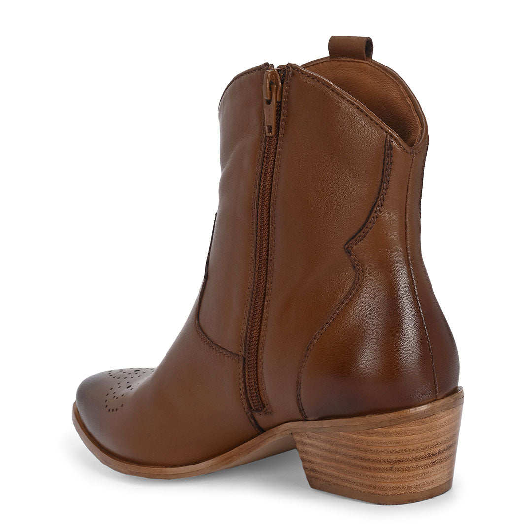 Ranger Leather Ankle Western Boots