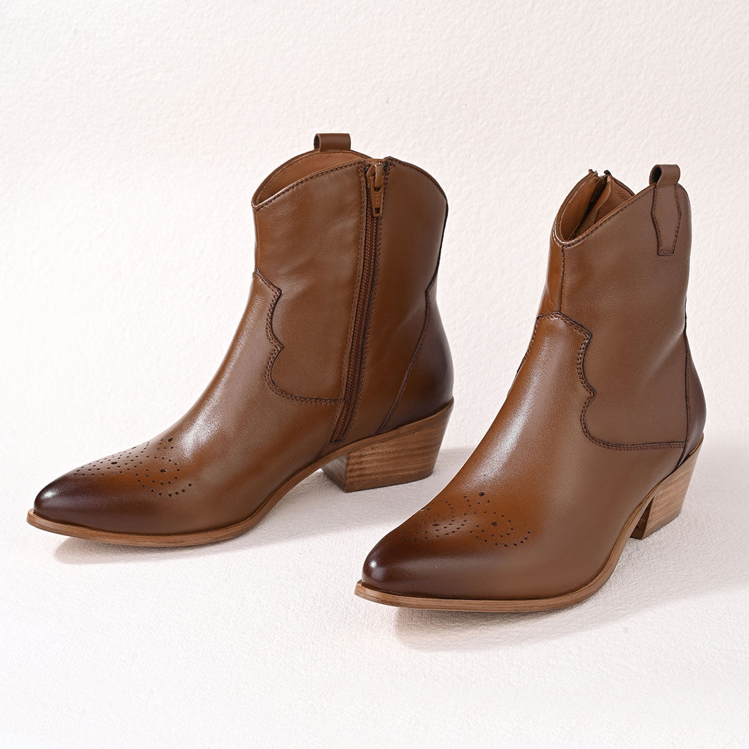 Ranger Leather Ankle Western Boots