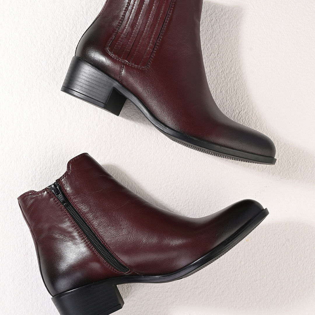 Viva Leather Ankle Boots