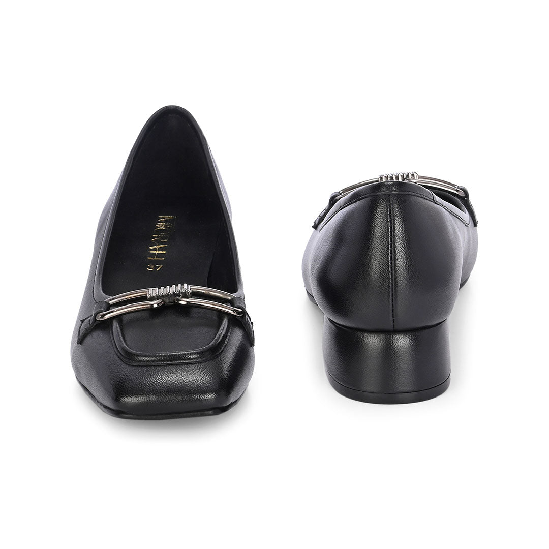 Mystic Leather Mid Block Heels