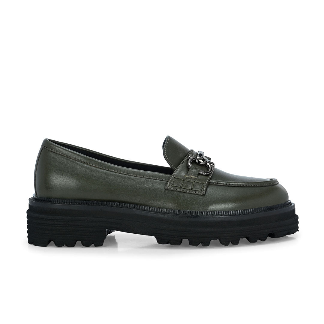 Pioneer Leather Platform Loafers