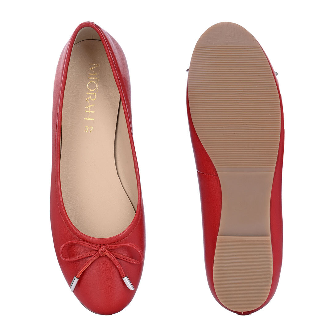 Classic Leather Bow ballerinas