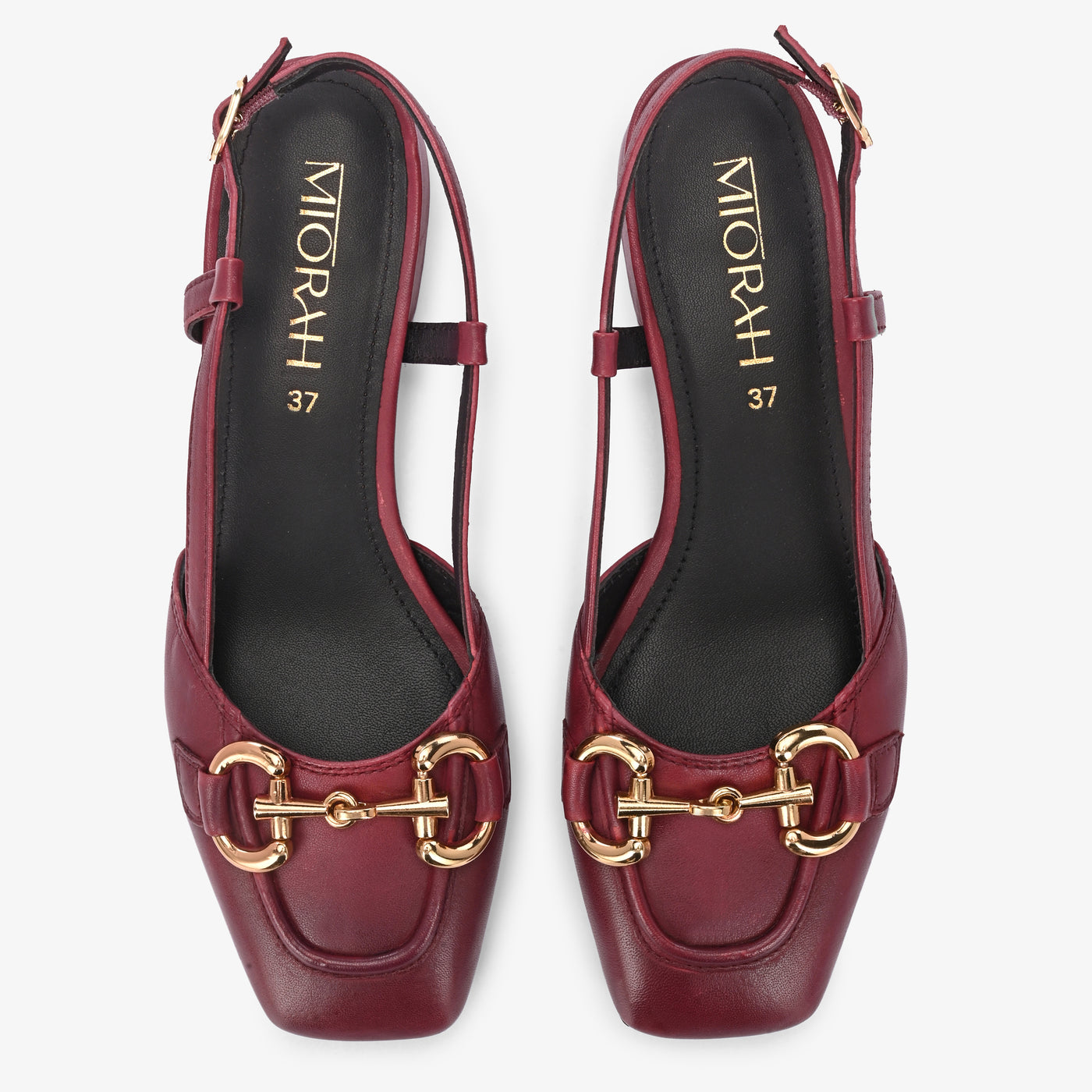 Majestic Leather Block Heels