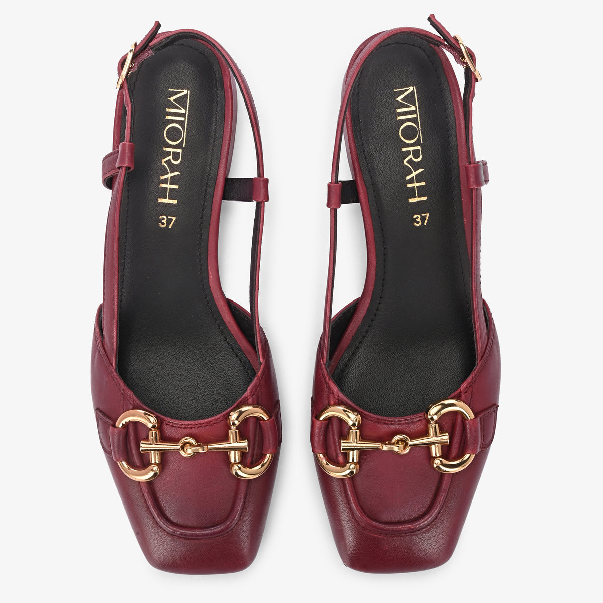 Majestic Leather Block Heels