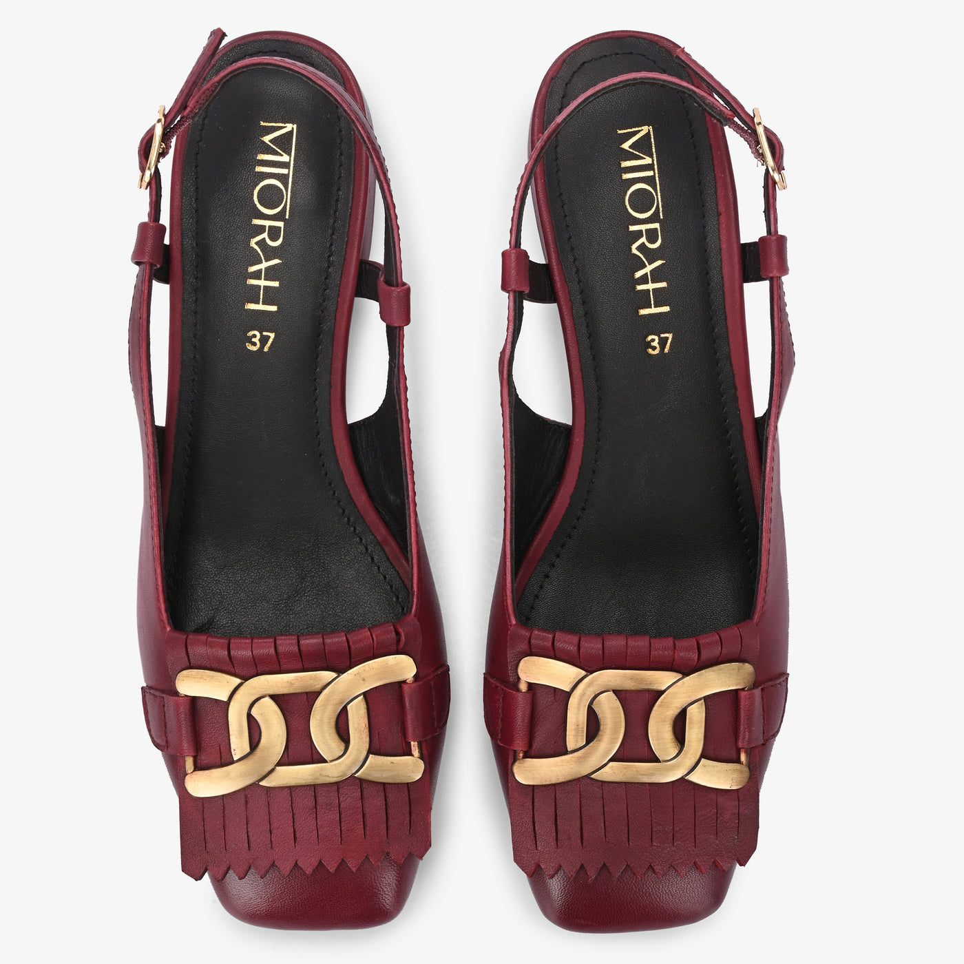 Astra Leather Block Heels
