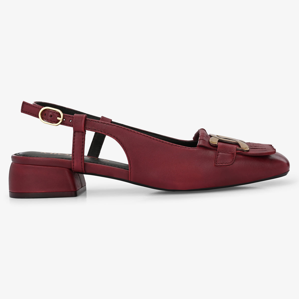 Astra Leather Block Heels