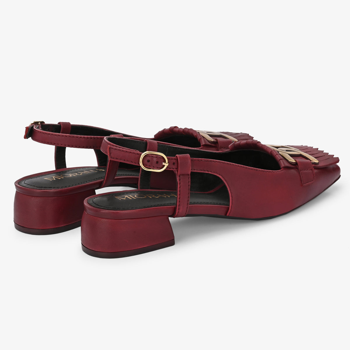 Astra Leather Block Heels