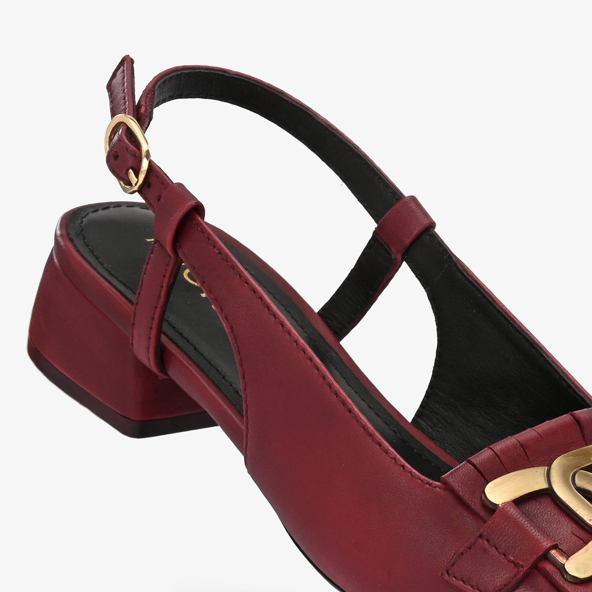 Astra Leather Block Heels