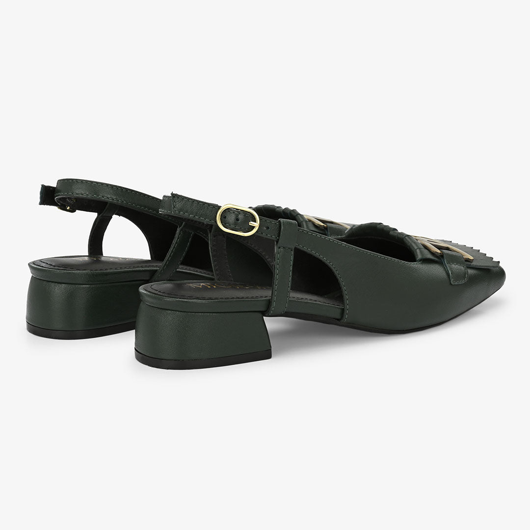 Astra Leather Block Heels
