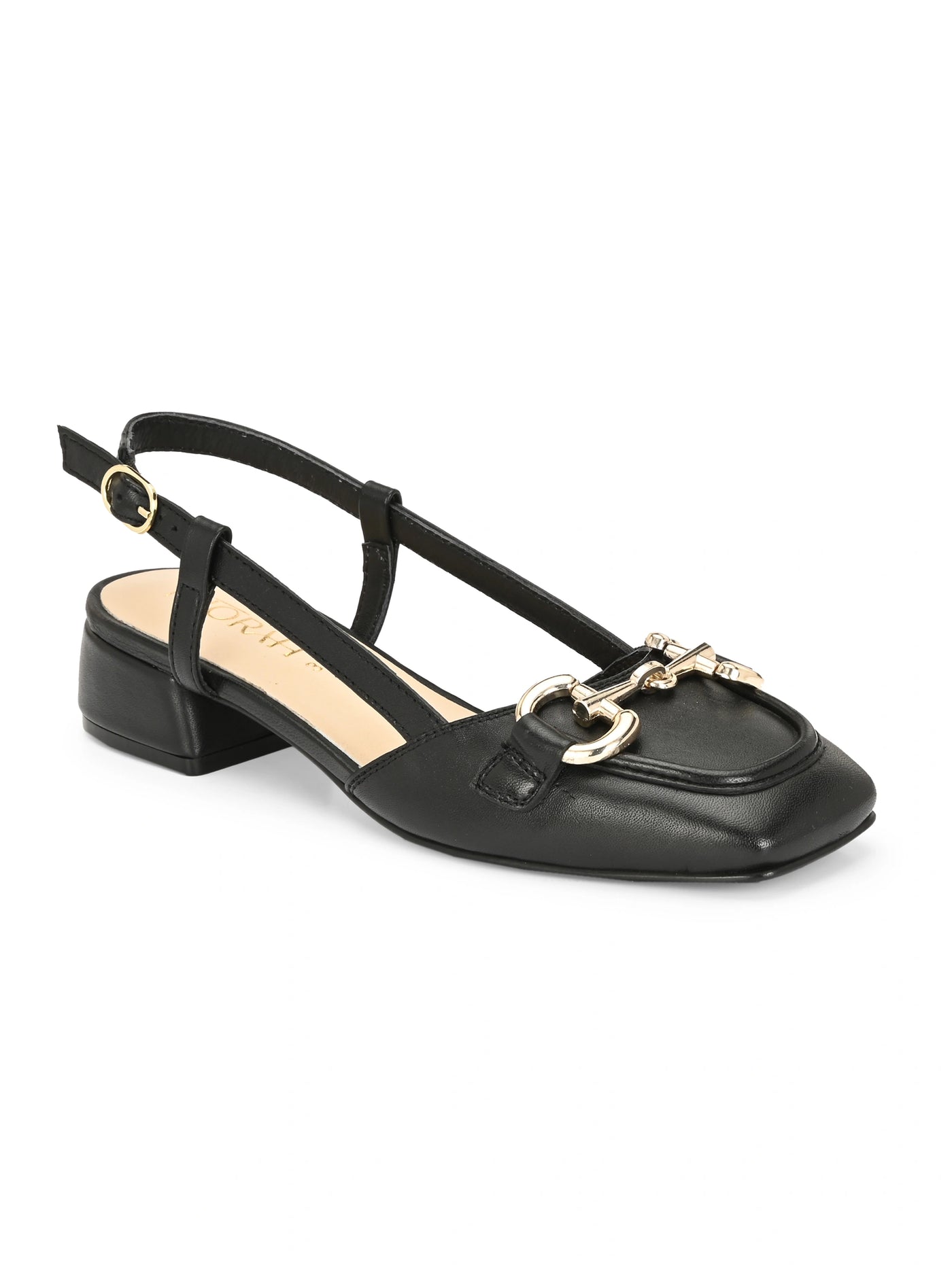 Majestic Leather Block Heels