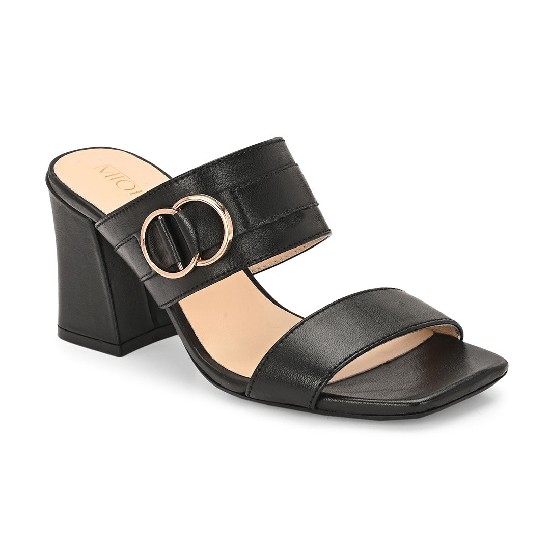 Velora Leather Block Heels