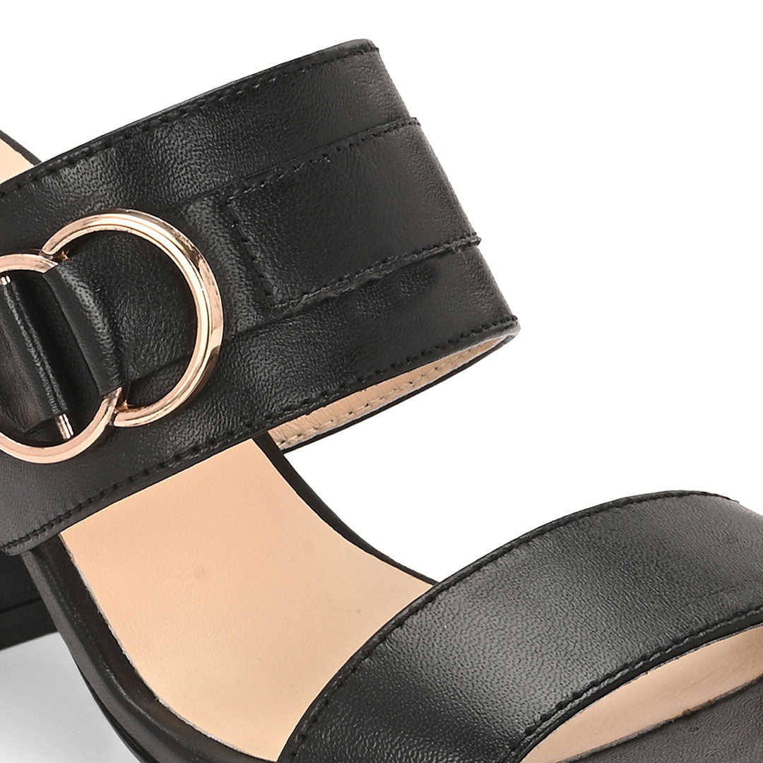 Velora Leather Block Heels