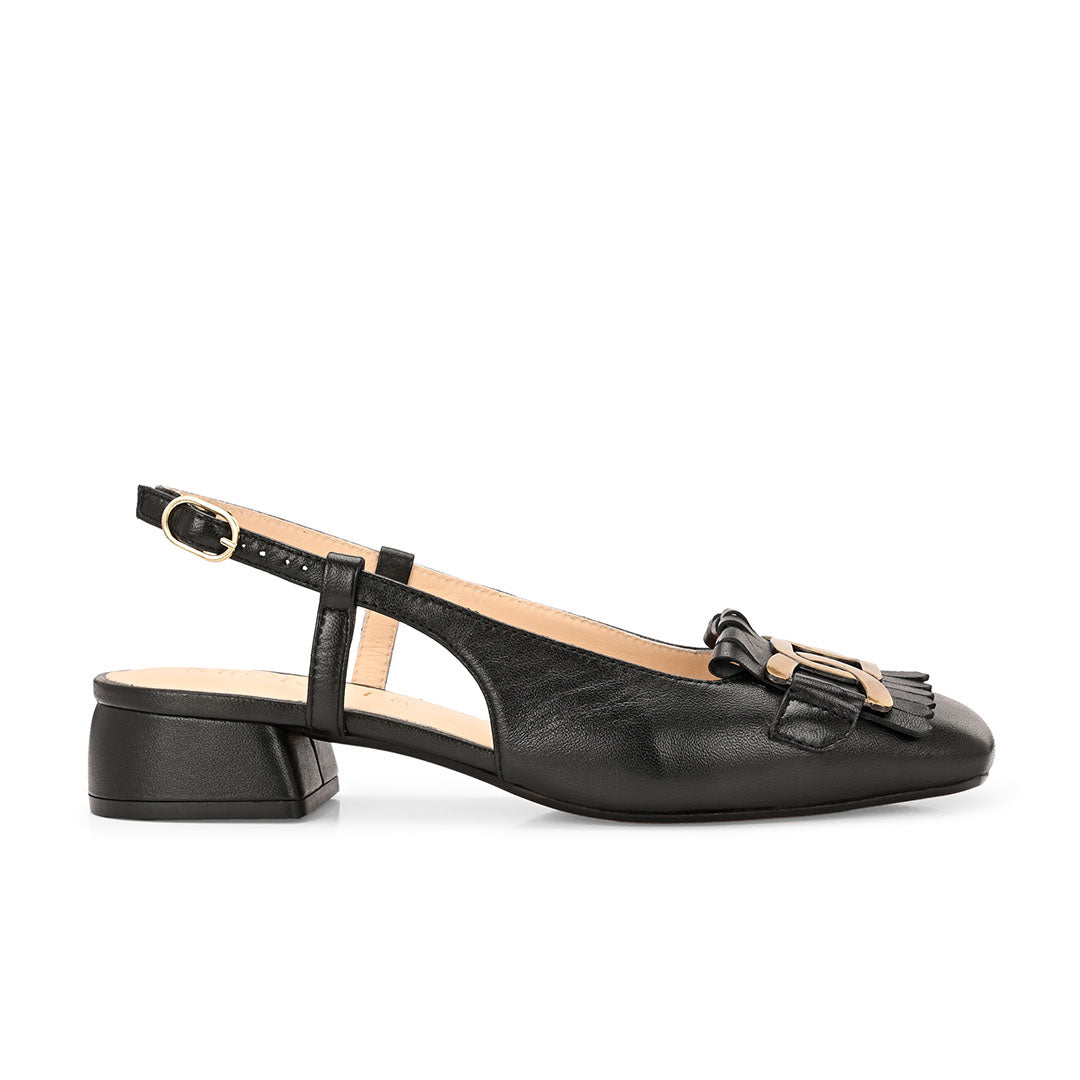 Astra Leather Block Heels