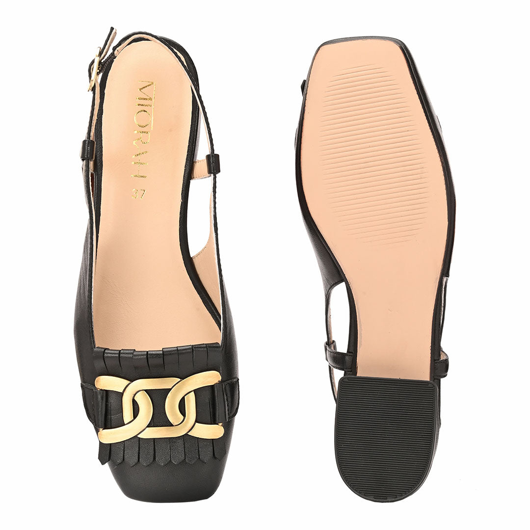 Astra Leather Block Heels