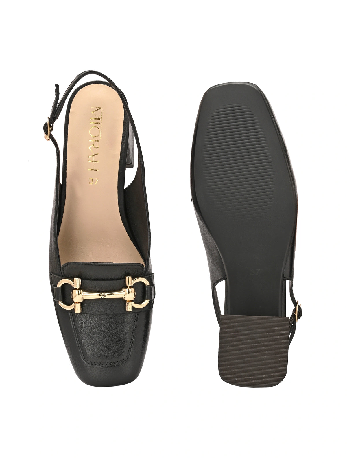 Allure Leather Block Heels