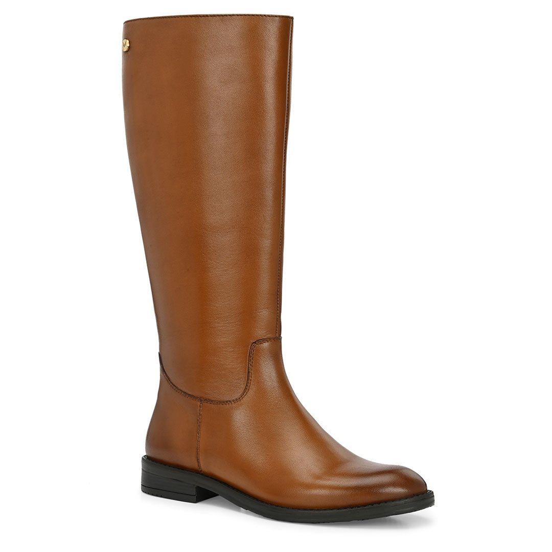 Blaire Leather Knee High Boots