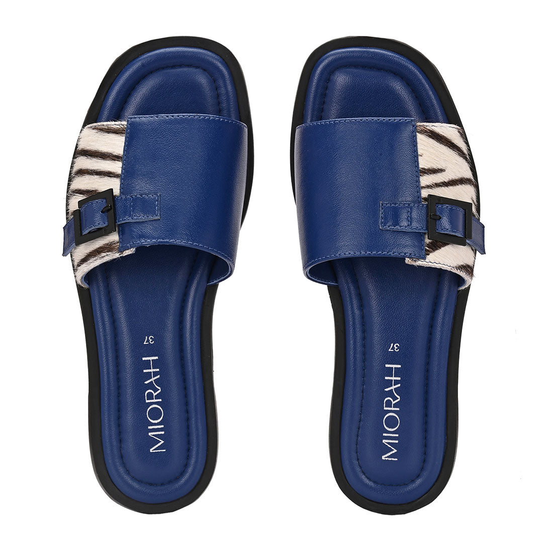 Mia Leather Buckle Flats