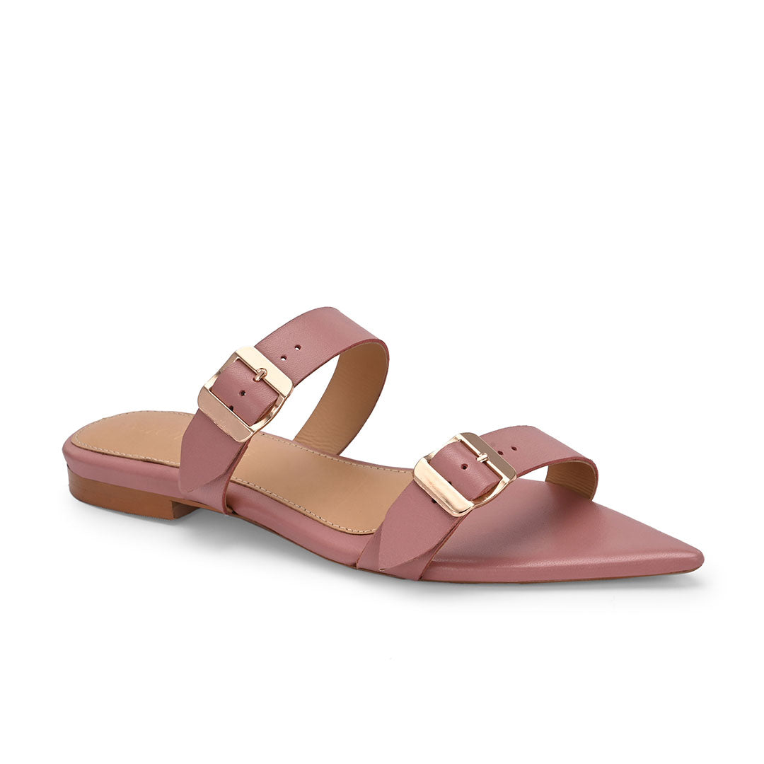 Cleo Leather Pointed Flats