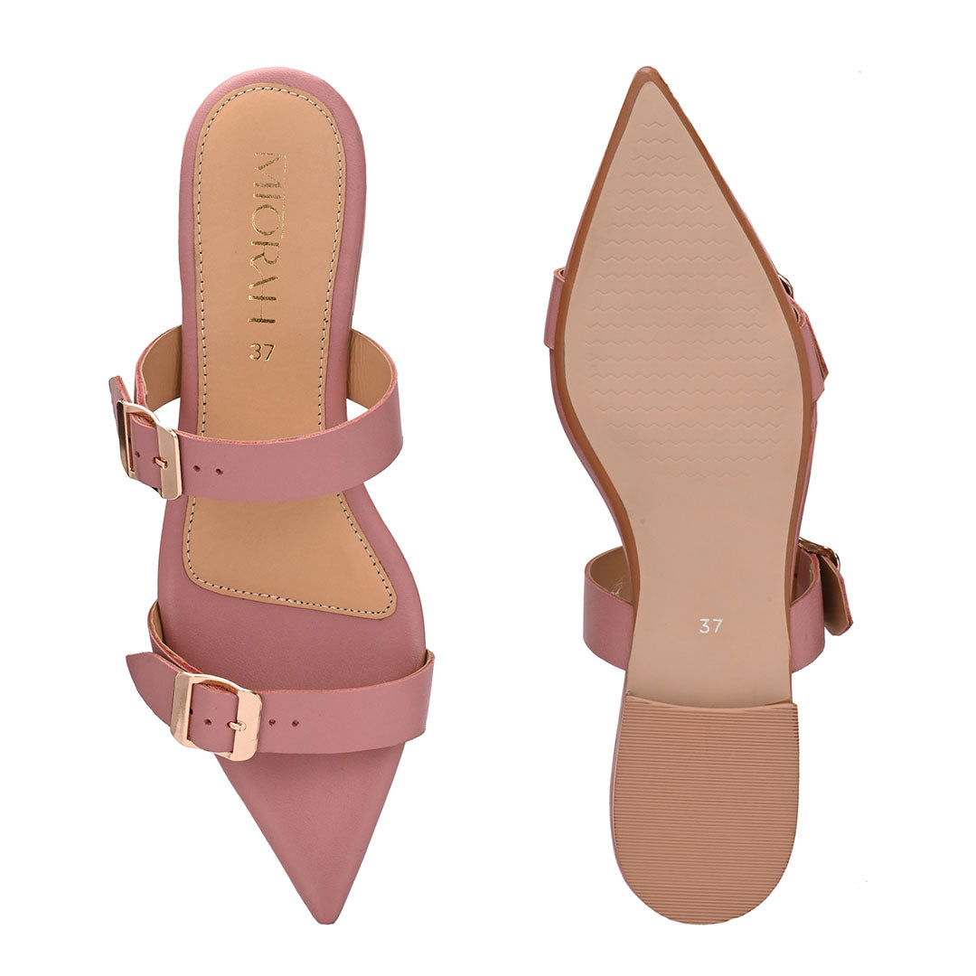 Cleo Leather Pointed Flats