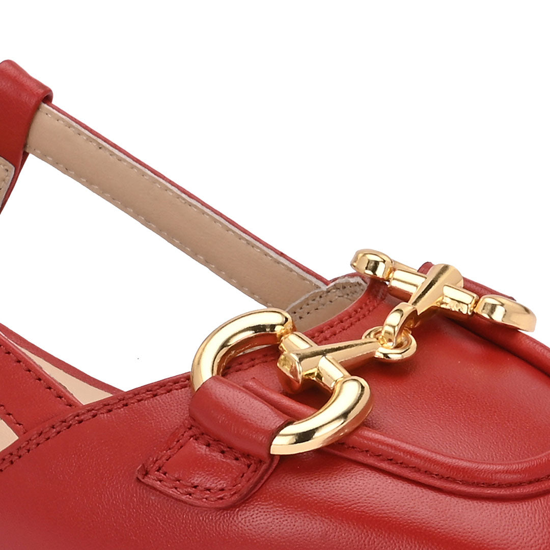 Majestic Leather Block Heels