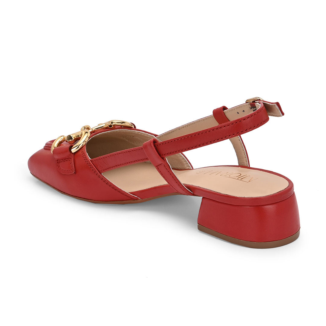 Majestic Leather Block Heels