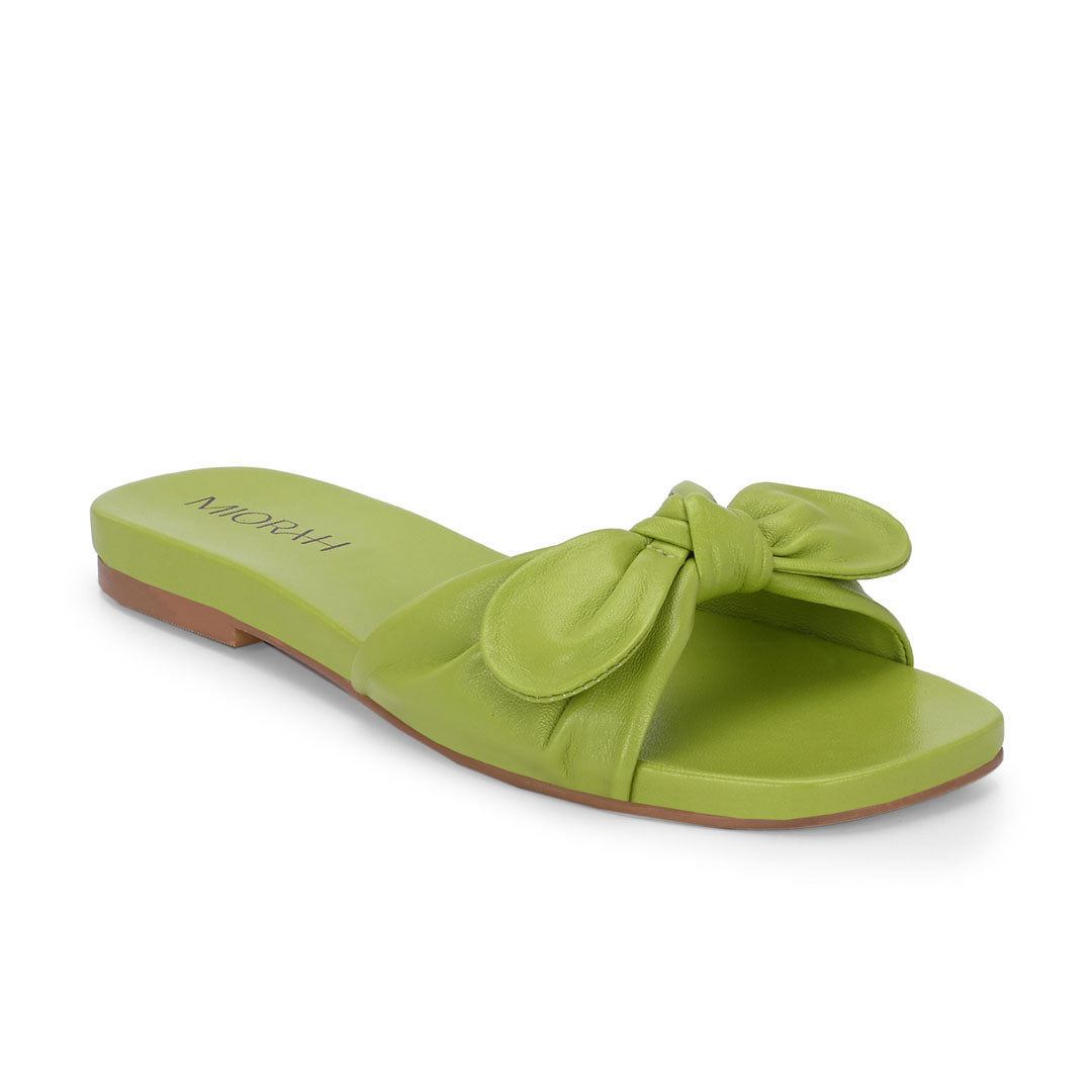 Mist Leather Comfort Flats