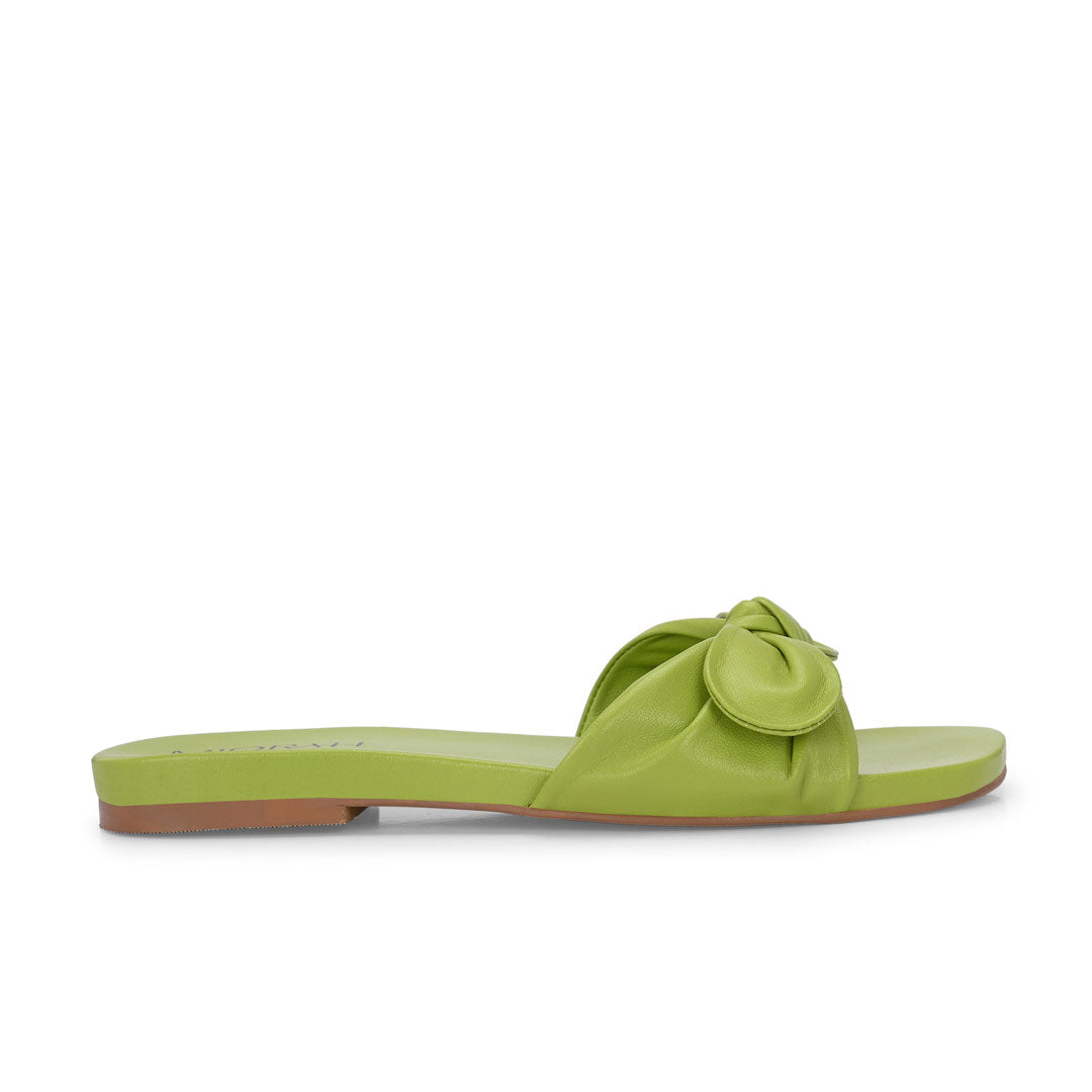 Mist Leather Comfort Flats