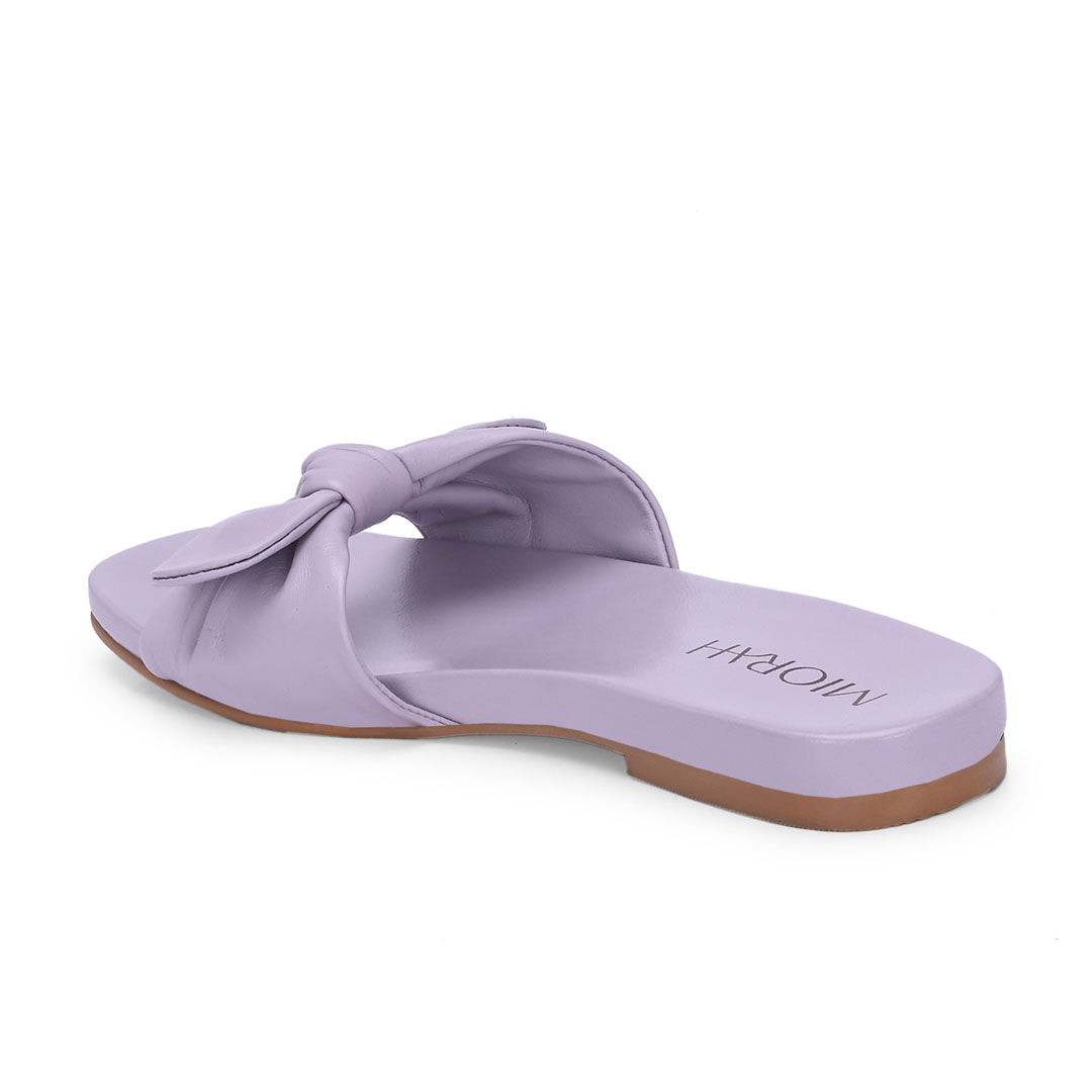 Mist Leather Comfort Flats