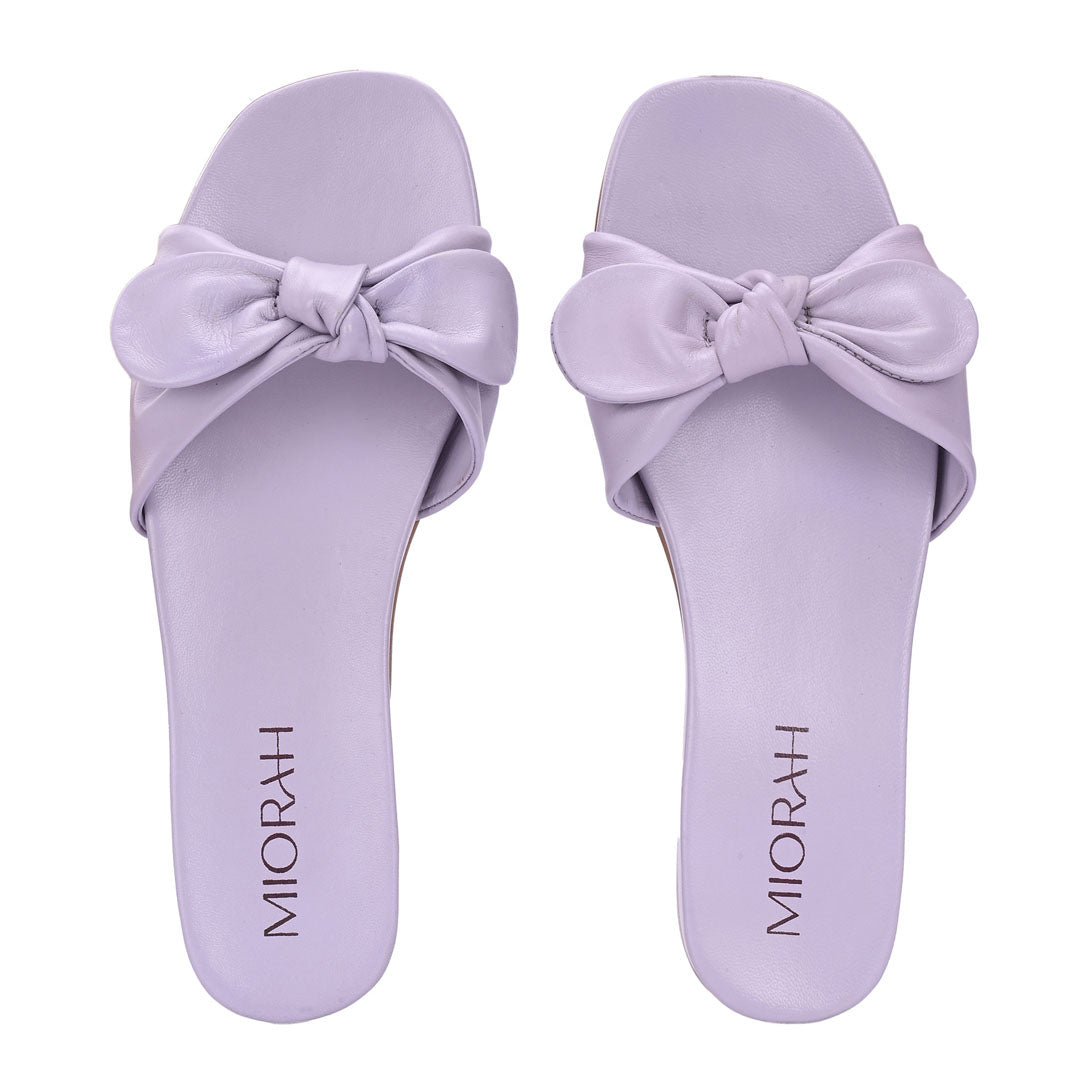 Mist Leather Comfort Flats