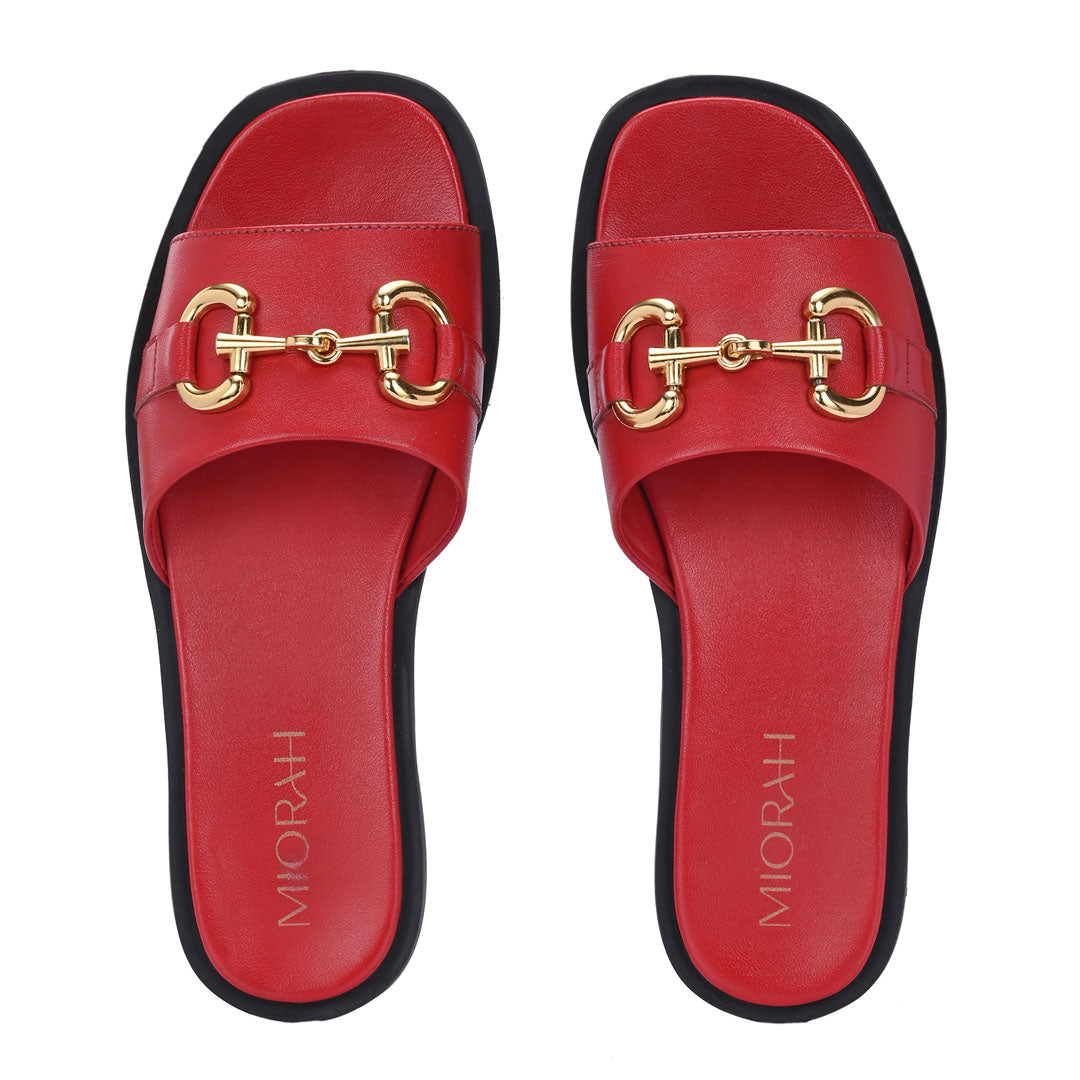 Flutter Leather Comfort Flats