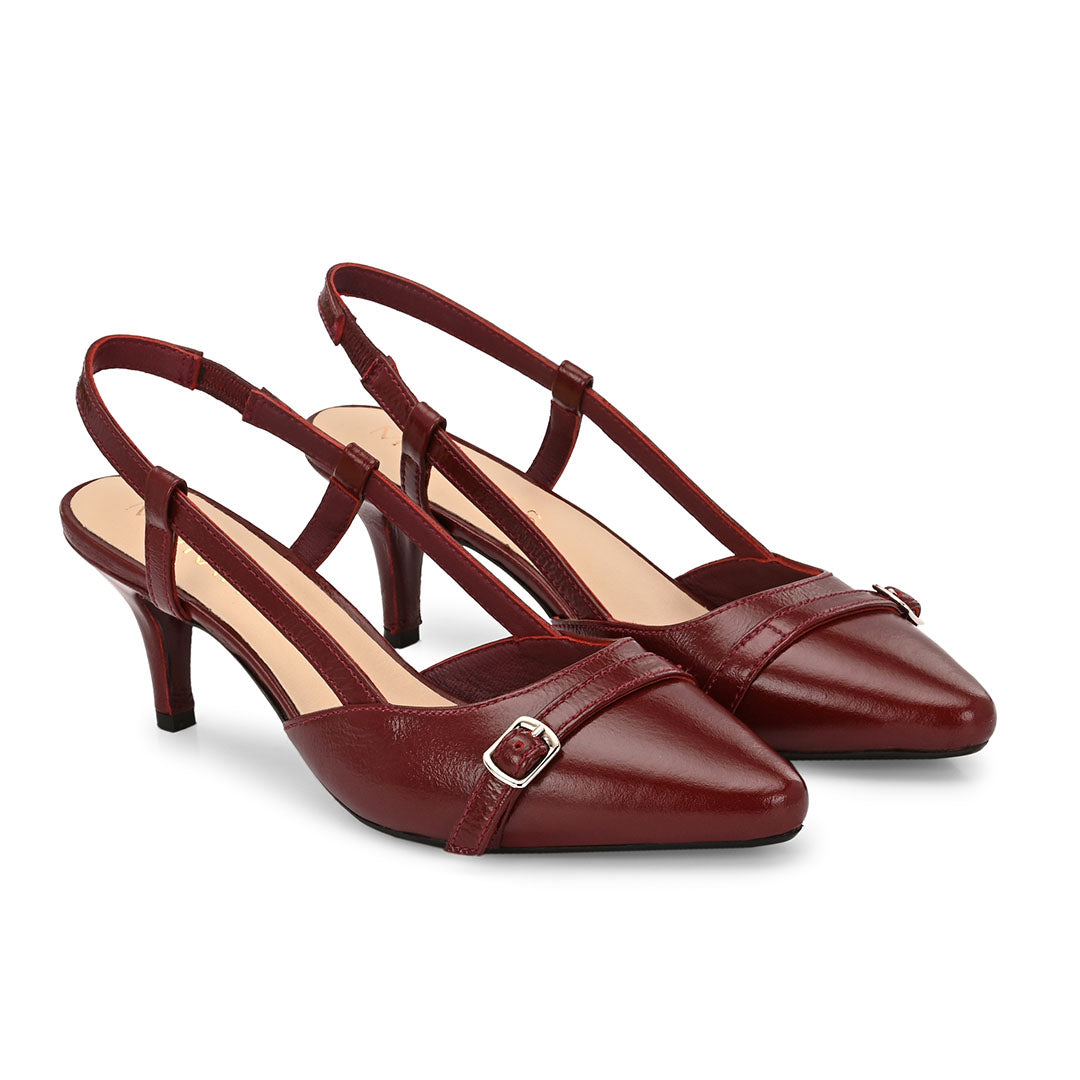 Mindy Leather Patent Pumps