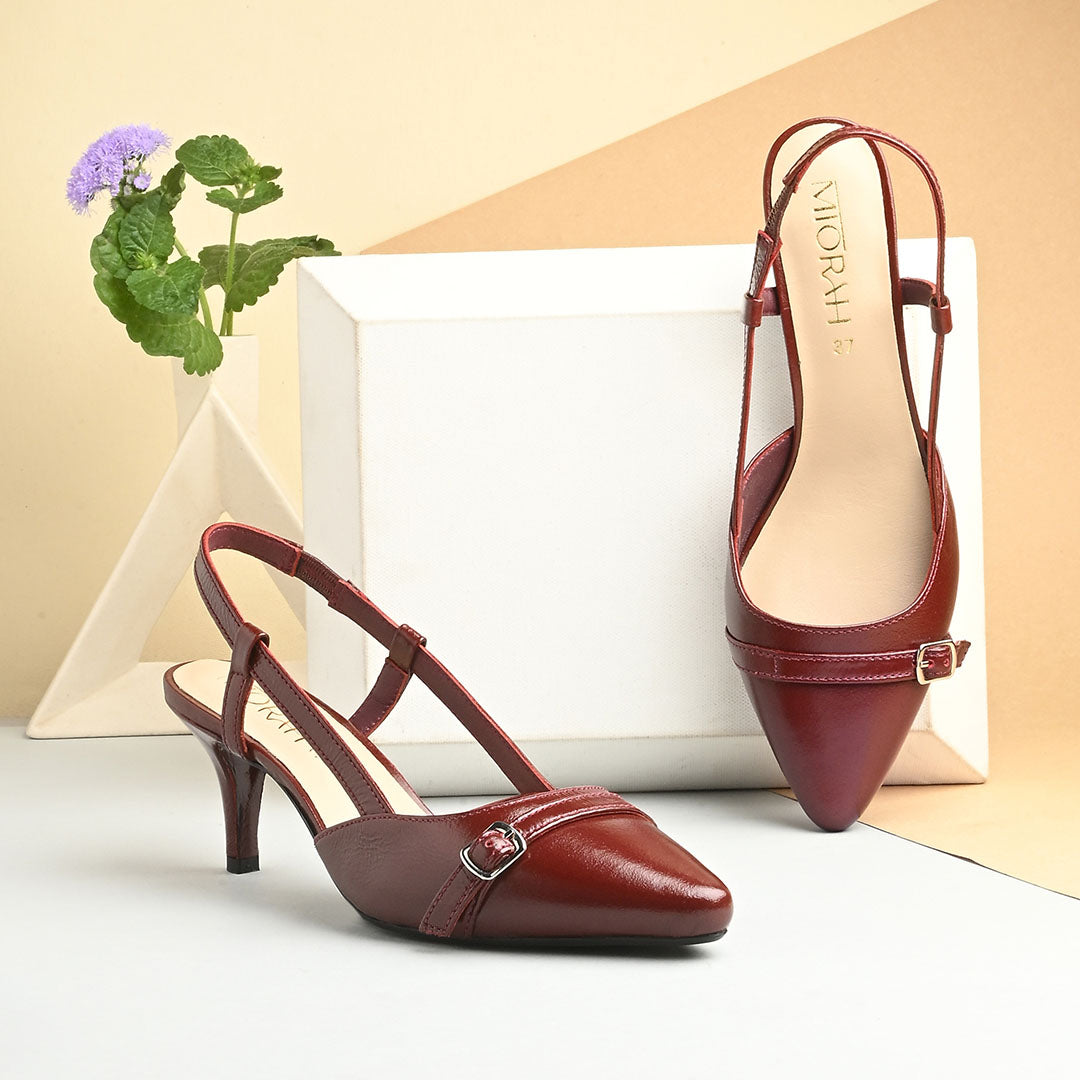 Mindy Leather Patent Pumps
