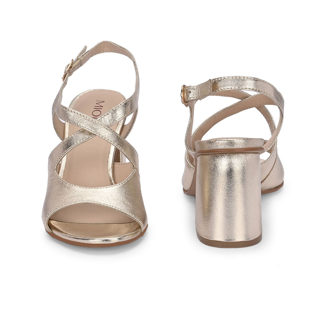 Eclat Metallic Leather Party Heels