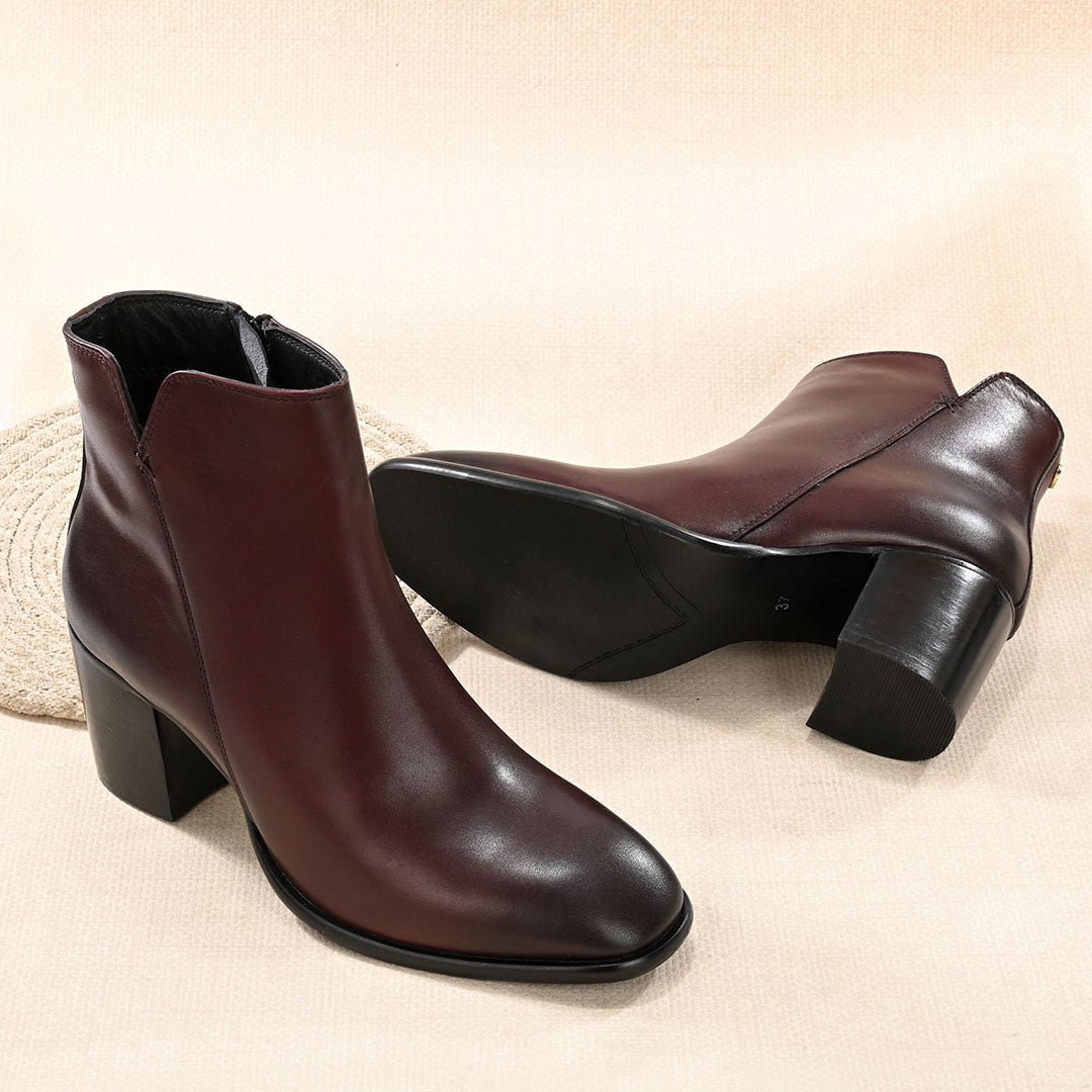 Luna Leather Ankle Boots