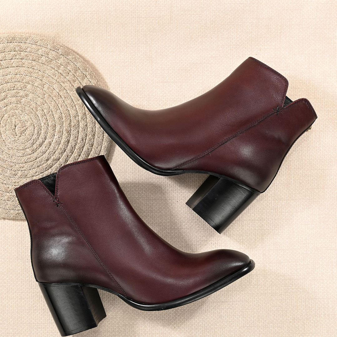 Luna Leather Ankle Boots