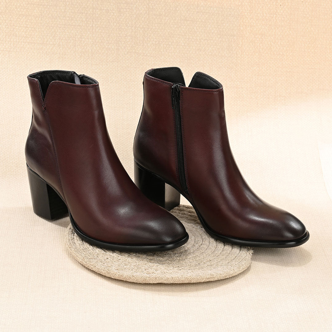 Luna Leather Ankle Boots