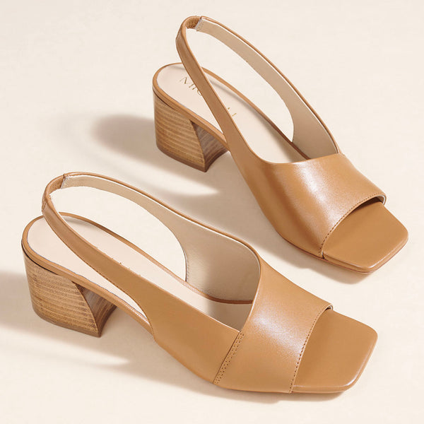 Kendi Leather Block Heels